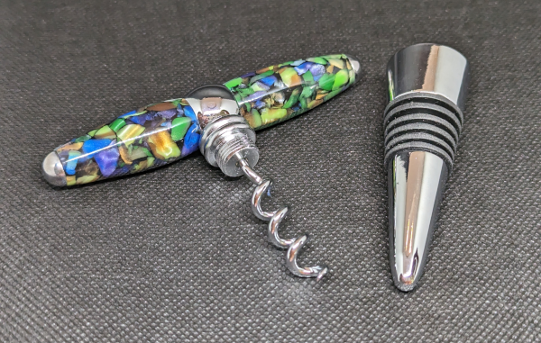 Abalone Corkscrew/Bottle stopper (Acrylic)