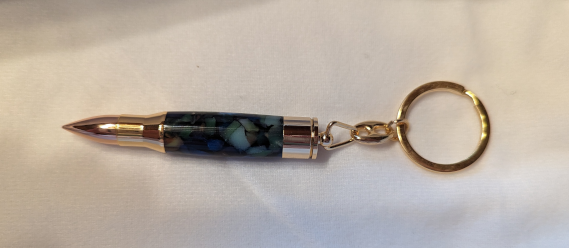 Abalone Bullet Keychain (Acrylic)