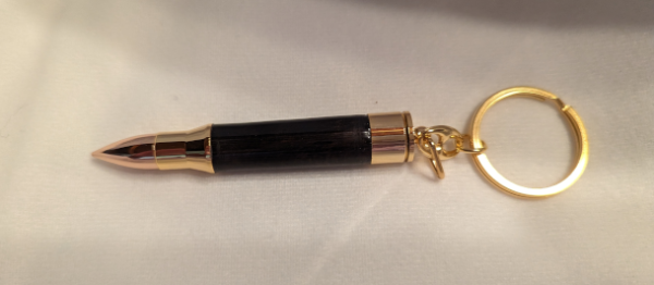 Ebony Bullet Keychain (Wood)