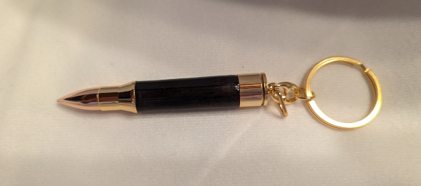 Ebony Bullet Keychain (Wood)