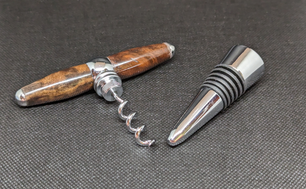 Malee Burl Corkscrew/Bottle Stopper (Wood)
