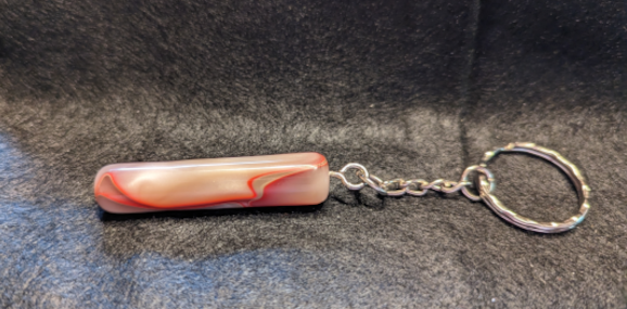 Pink, Red & Silver Keychain (Acrylic)